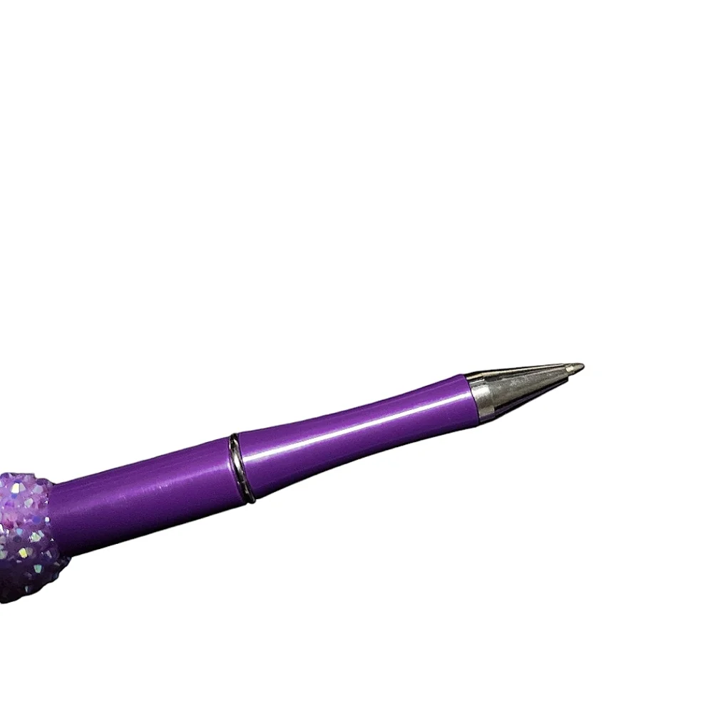 Rapunzel Disney Doorables Beaded Ballpoint Twist Pen Purple Topper